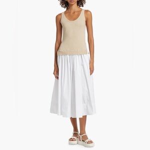 Staud Corey Layered Midi-Dress